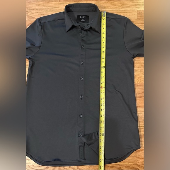 BYLT Executive Stretch Long Sleeve Button Down Gray Shirt - Men’s Medium EUC - Picture 11 of 12